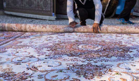 روش اصولی لول کردن قالی در قالیشویی لویزان